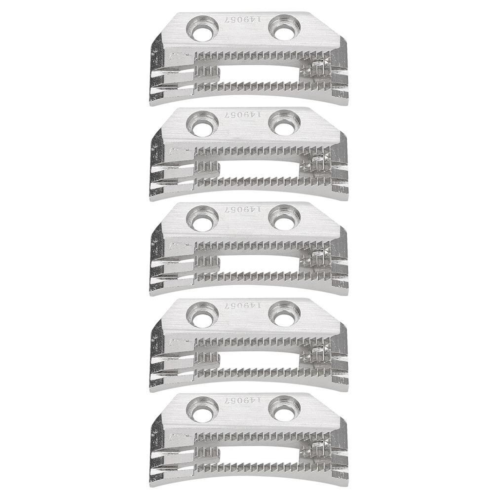 5 Stück Nähmaschine Transportzähne Nadelplatte Universal E-förmig Feine Zähne Doppelreihe