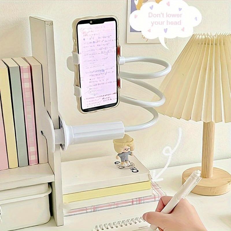 360 Degree Rotating Tablet Phone Holder Spiral Base, Lazy Person Holder Phone Bedside Holder, Desktop Holder No Need To Hold