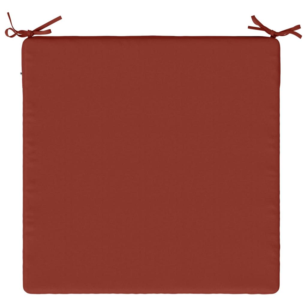 1 Piece Seat Cushion SOEST 100percent Polyester Red 60 X 60 X 3 Cm