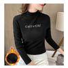 Half High Collar Undershirt Long Sleeved T-shirt Women's Top
