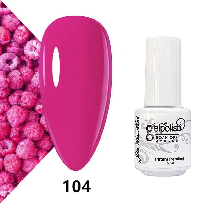 GELPOLISH Nail Art Set: Base, Top Coat, Transparent & White Gel Polishes