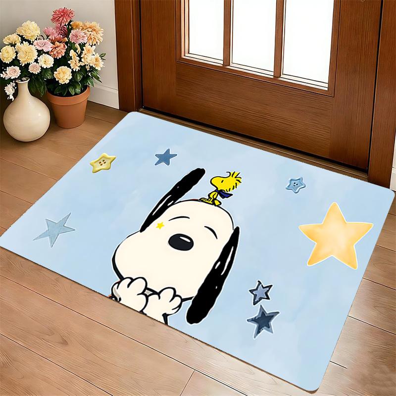 Snoopy Stars Living Room Nonslip Area Rug Soft Carpet For Bedroom Game Playroom Sofa Office Home Decor Doormat Christmas Gift C926815