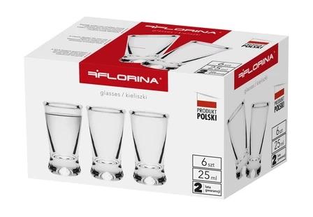 Durable Classic Vodka Glasses 25 Ml 6 Pieces