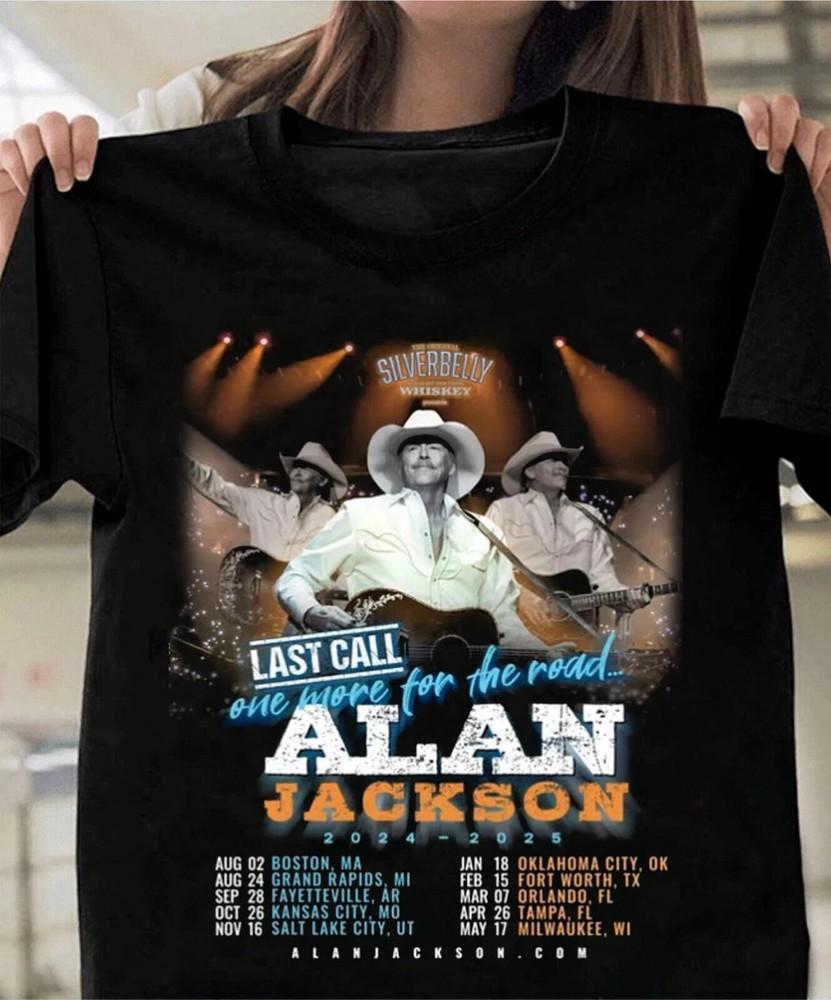 

NEW Popular Alan Jackson Tour 2025 Gift For Fan S to 5XL Unisex Tshirt SN88 Unisex T-Shirt XXL