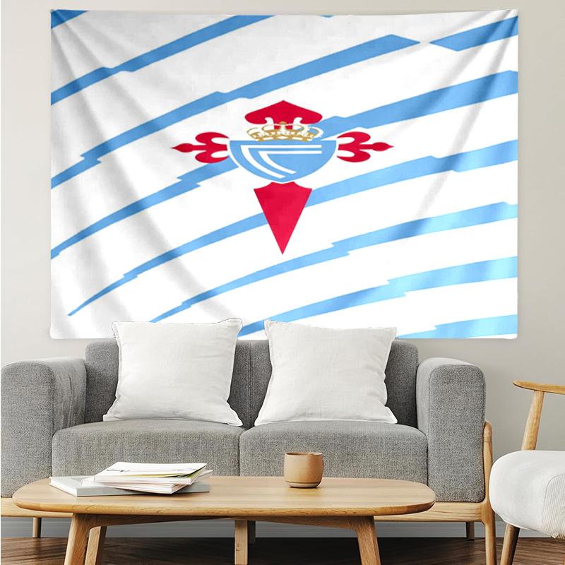 Celta Vigo Crest Design Tapestry Accessories Playroom Tapestry, for Bedroom,Livingroom, dormitory Room Wall Decor Fan Birthday Gifts