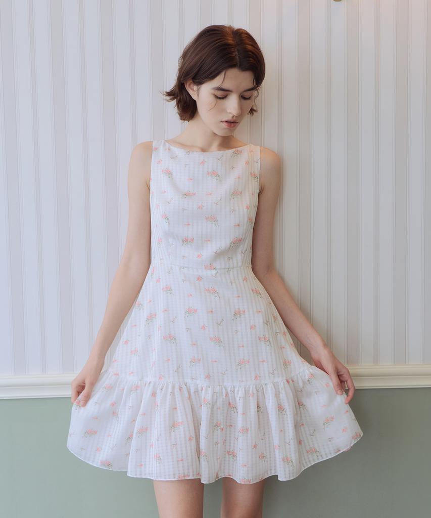 Aiseugadeuneiogongpal Splendeur De La Rose Print Dress