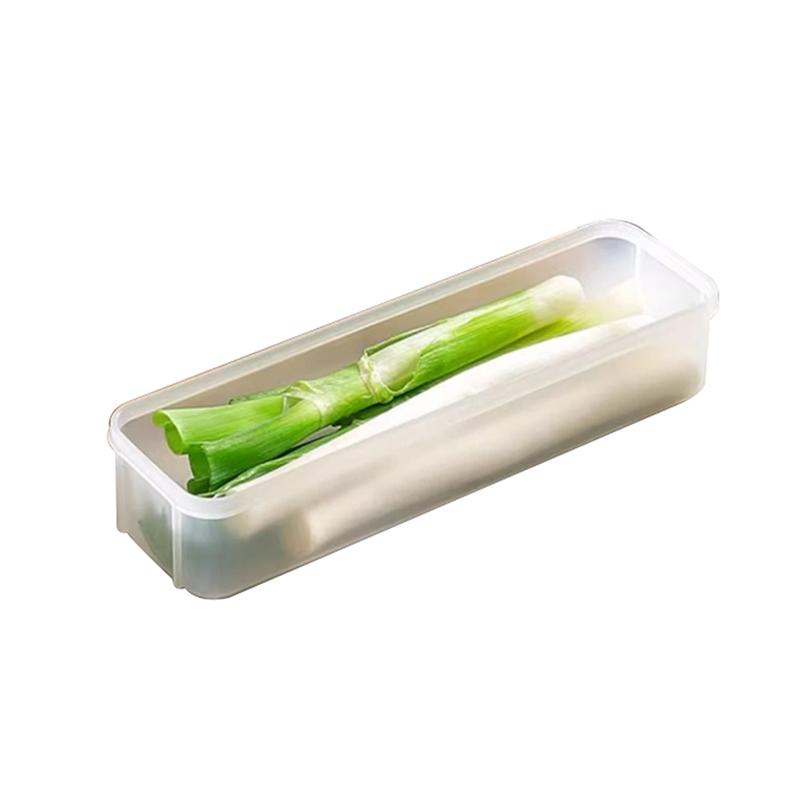 4Pcs Long Rectangular Food Storage Containers Plastic Reusable Refrigerator Food Container Organizer Boxes Kitchen Accessories прозрачный