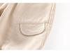 2025 Autumn Kids' Korean Style Fashion Solid Color Cargo Pants