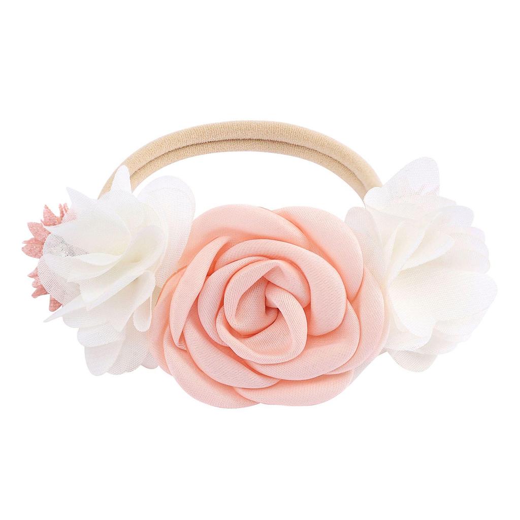 Europäisches & Amerikanisches Mode-Kreatives Nylon-Blumen-Stirnband für Kinder - Hohe Elastizität, Niedliches Baby-Fotografie-Accessoire