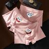 Men's SpongeBob Pure Cotton Cartoon Boxers - Cute Pink Gift for Boyfriend