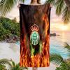 Toalla de Playa de Fútbol Real Betis Suave Microfibra Toalla de Verano Secado Rápido Absorbente para Playa Piscina Viaje