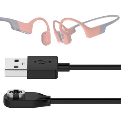 Cabo Cordão USB de Carregamento Rápido com Fixação Magnética Conexão Segura Portátil para Fone de Ouvido SHOKZ OpenSwim Pro S710