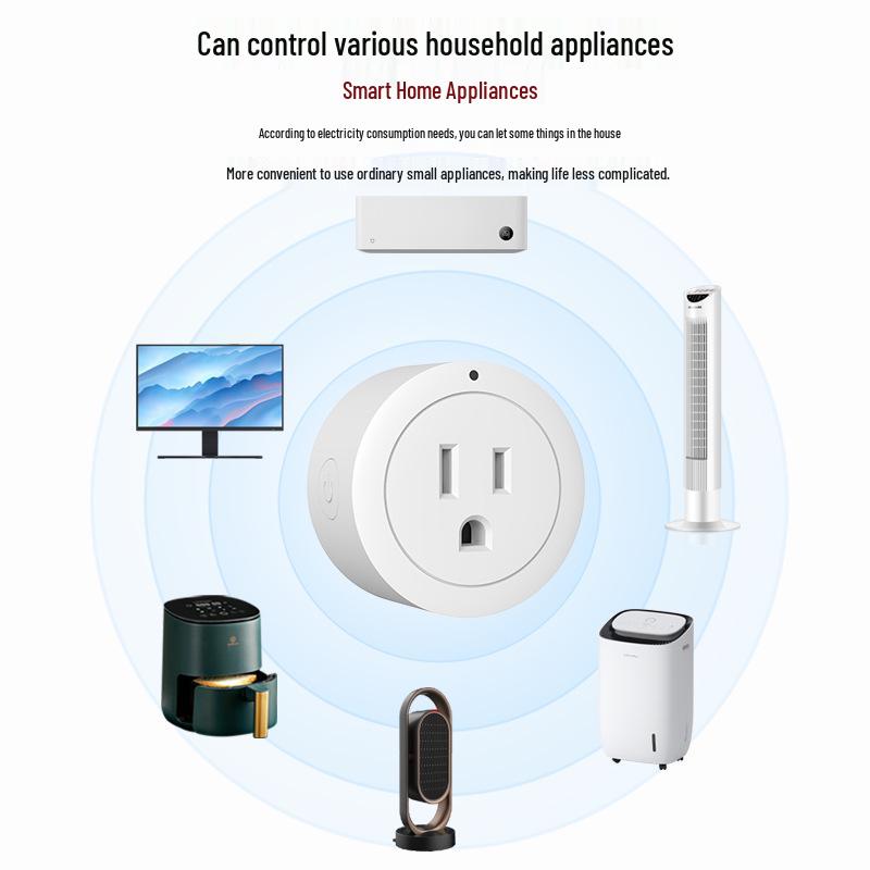 HomeKit US Standard WiFi Smart Socket 10A Switch with Voice Control and Alexa Compatibility