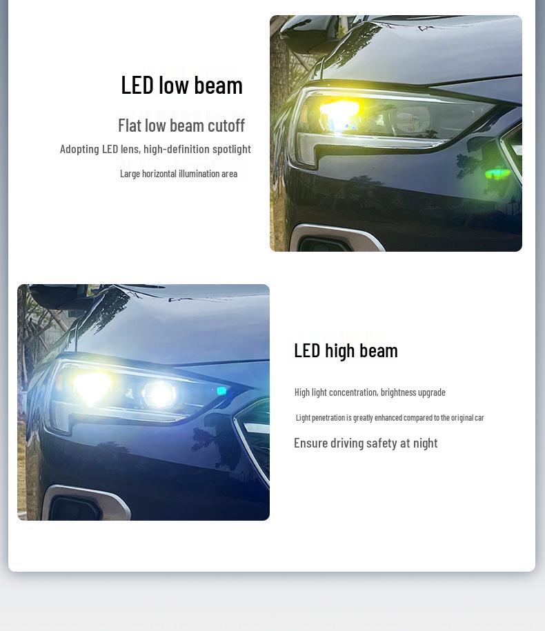 20-22 Buick Regal LED Bi-Beam Headlights with Flowing Turn Signal & DRL