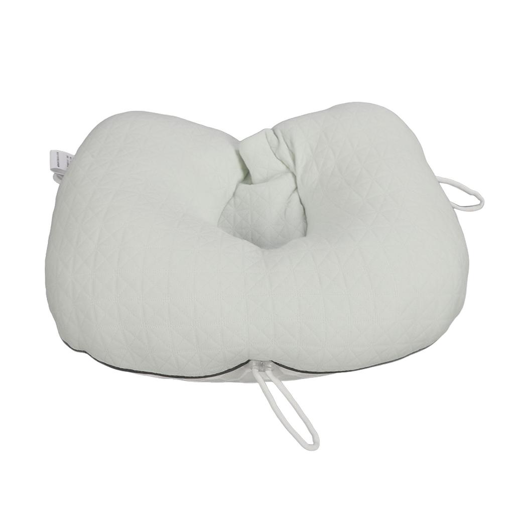 Baby Head Pillow U Shaped Soft Cozy Breathable Infant Neck Pillow with Drawstring for Home Travel
