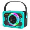 Transparent Mecha Rgb Light Bluetooth Speaker, All-In-One Portable Speaker With Disco Lights, Supports Aux/Usb/Tf For Home Party