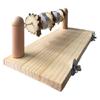 Bird Perch Wood Stand Platform with Chewing Toys Hamster Cage Accessories