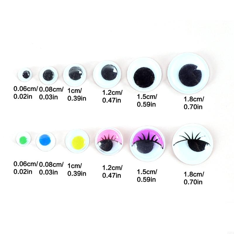 Wiggle Googly Eyes 260/350/750/1380Pcs Adhesive Googly Eyes Craft Eyes