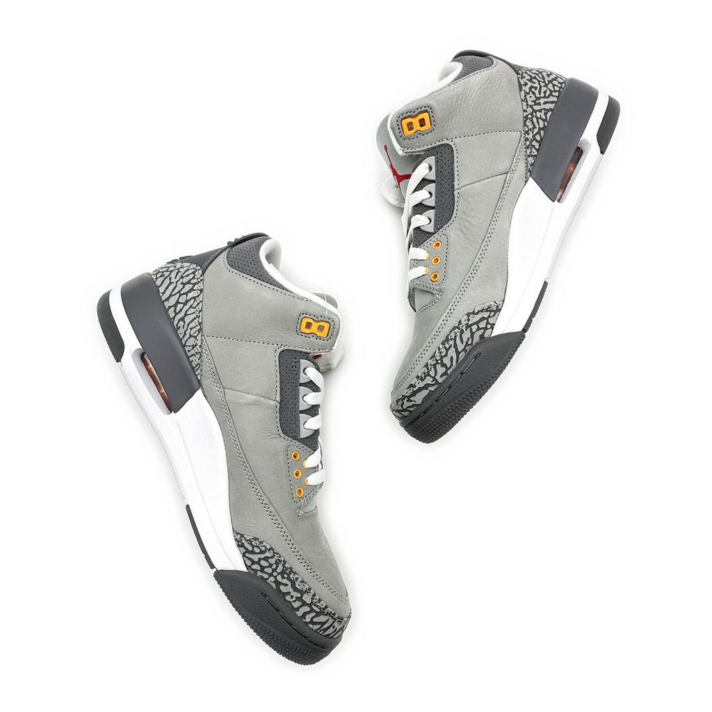 CT8532-012 Nike Air Jordan 3 Retro Cool Grey Silver Light Graphite Orange Peel
