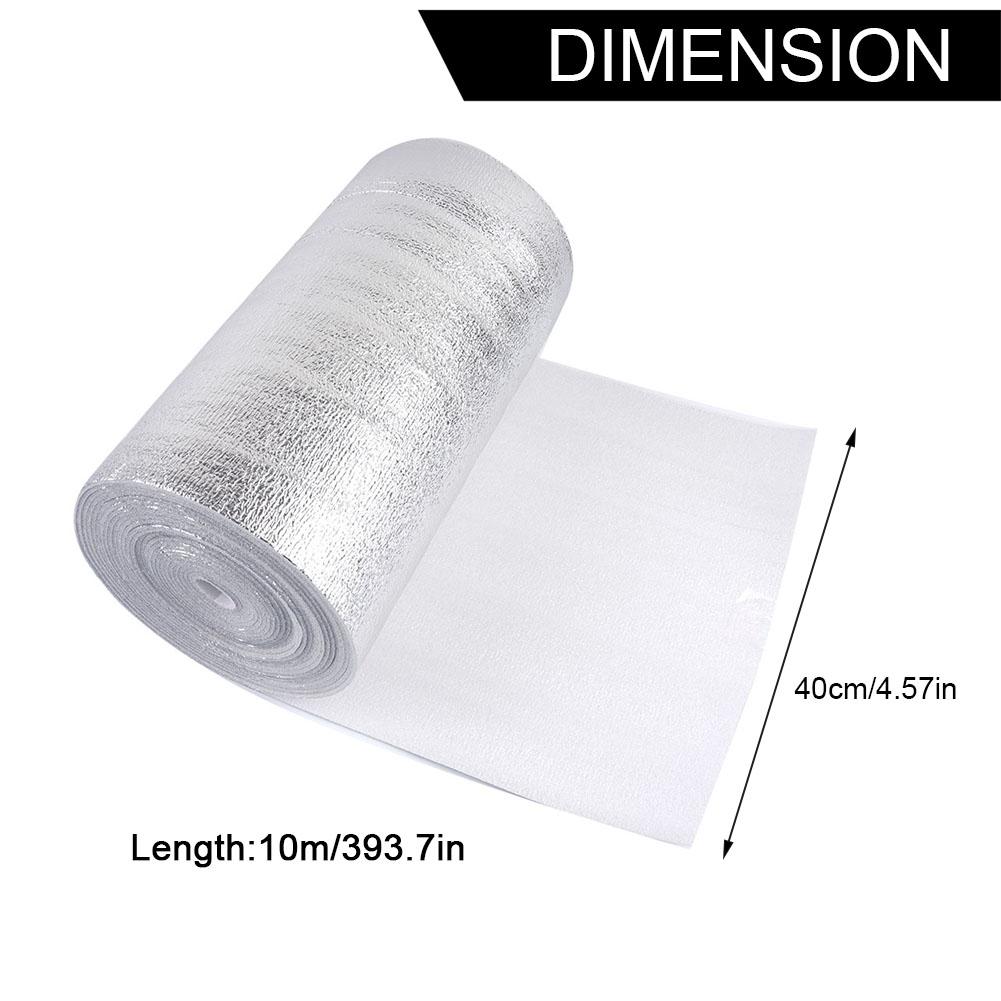 10m X 0,5m X 3mm Reflektierende Folie Aluminiumfolie Heizungsisolierung Nagelneu