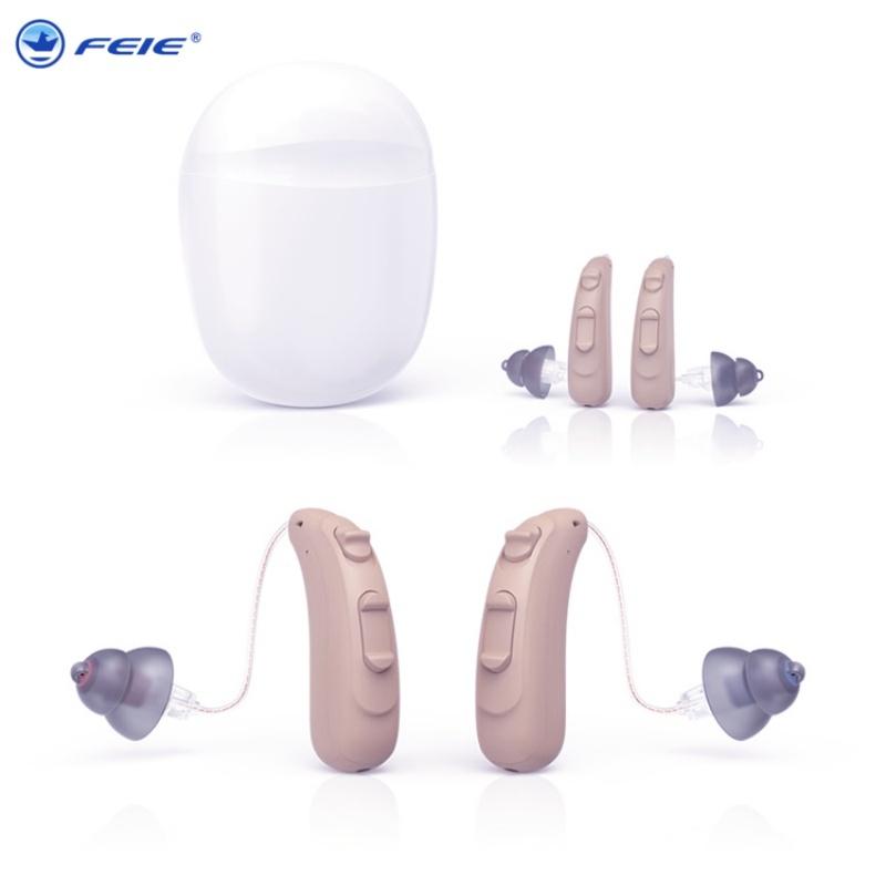 16 Channel Rechargeable RIC Hearing Aid Digital BTE Hearing Aids Adjustable Tone Sound Amplifier Deaf Elderly E6 Right Ear