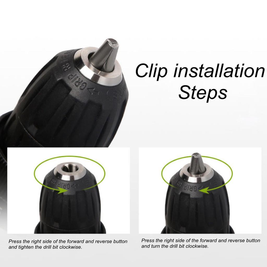 15-speed Double Speed Power Power Tool 100-240V AC Rechargeable Electric Screwdriver Wireless Cordless Drill Hammer Drill Battery LED Light