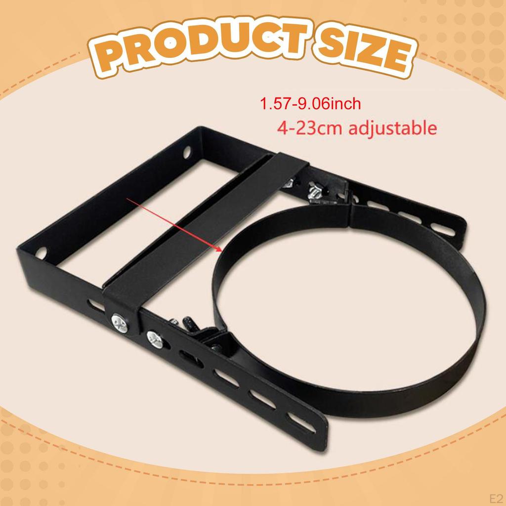 Chimney Tube Bracket Wall Support Easy To Install Adjustable Hardware Portable Fireplace