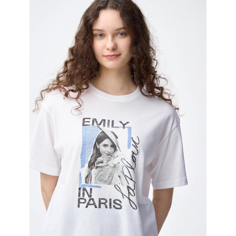

Футболка с графическим принтом Gu By Uniqlo Emily 01 OFF WHITE/XS