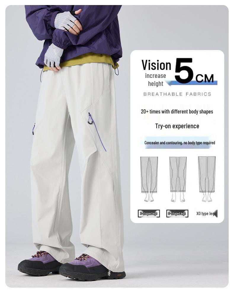 Pantalones de Senderismo Impermeables para Mujer para Exteriores Color Dopamina Ajuste Holgado Casual 2026