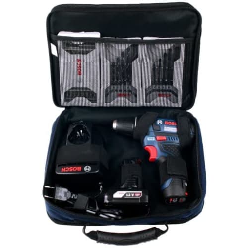 BOSCH Soft Case Tool Bag, Blue (1600A003BG), Storage Bag for Small Items and Impact Drivers