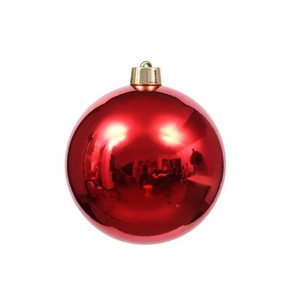 6PCS Big Plastic Giant Christmas Ball 6cm 8cm Electroplating Christmas Lion Tiger Ball 5 Colors Christmas Tree Balls Showcase