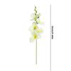 55CM White Silk Long Stem Artificial Moth Orchid Flowers for Vase Wedding Center Decorations Home Dining Table Party Decoration