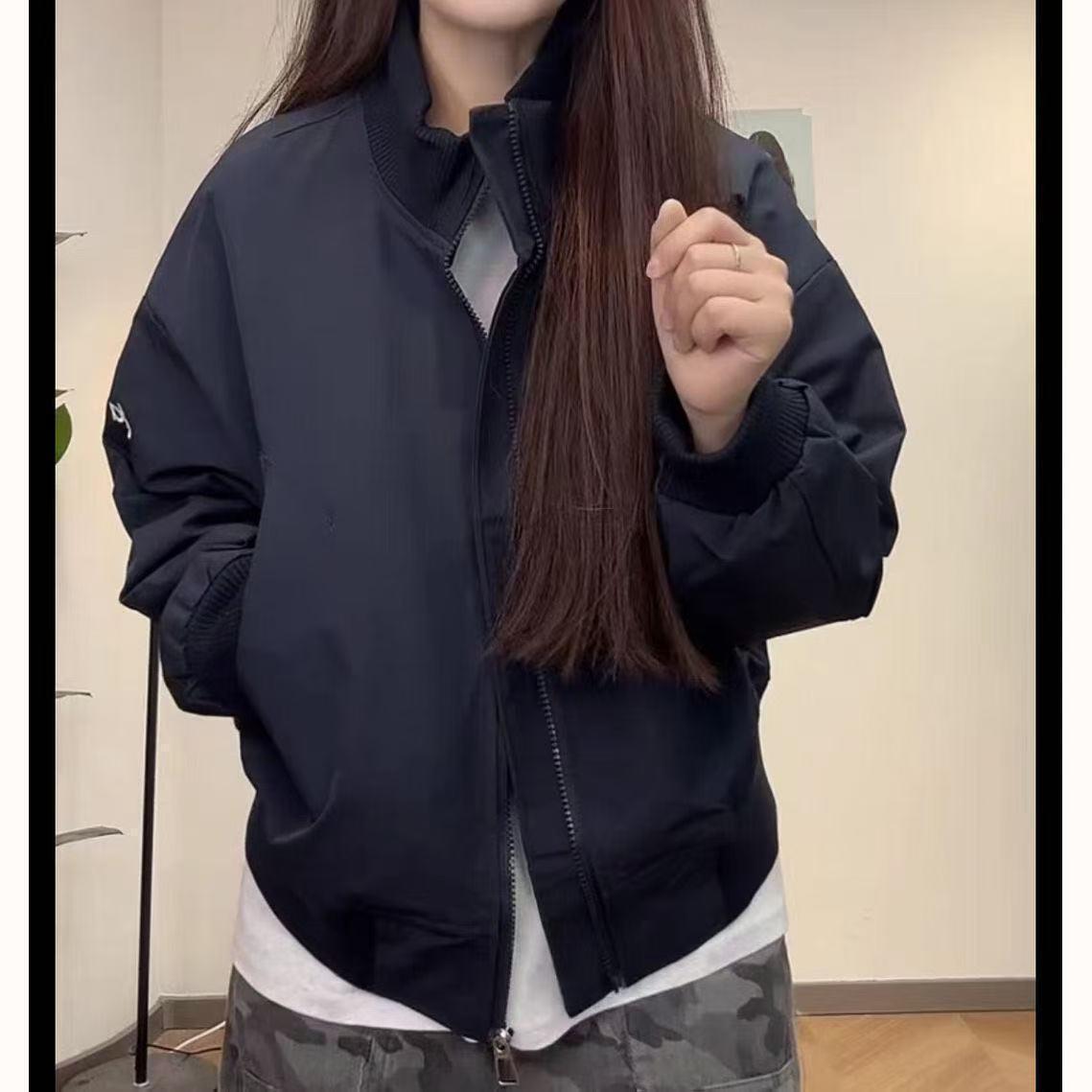 Модная корейская ретро бейсбольная куртка свободного кроя для миниатюрных девушек – Осень/Зима S