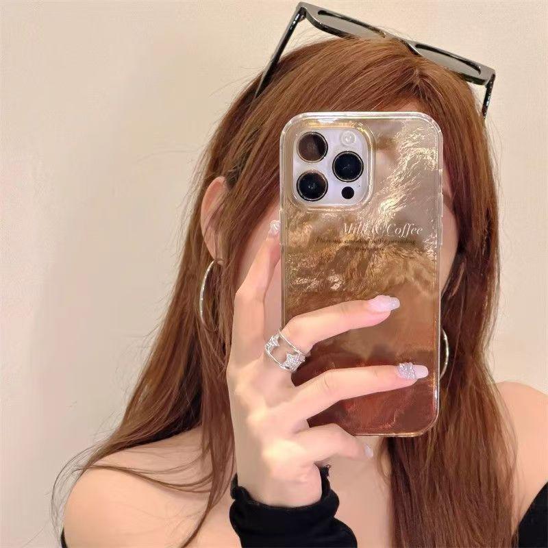 Ice Coffee Gradient Case for iPhone 16/17 Pro Max - High-End Texture