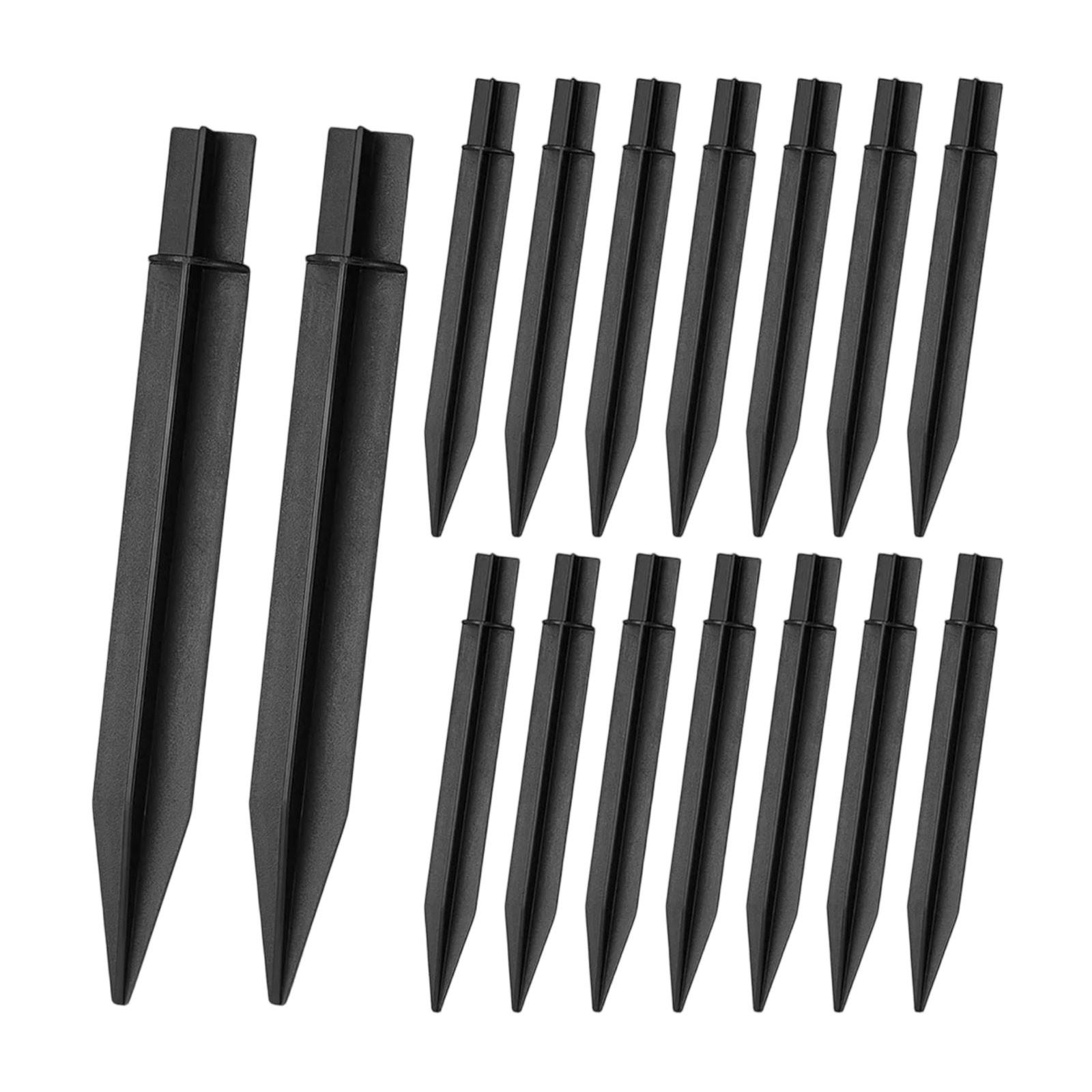 

16 Pcs Plastic Ground Spikes Stakes Replacement Solar Lights Spikes Markers Solar Torch Garden Lights Stakes One Size