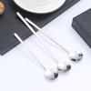 5Pcs Small Coffee Spoon Stainless Steel Round Dessert Spoon (BPA Free, No FDA Certificate)