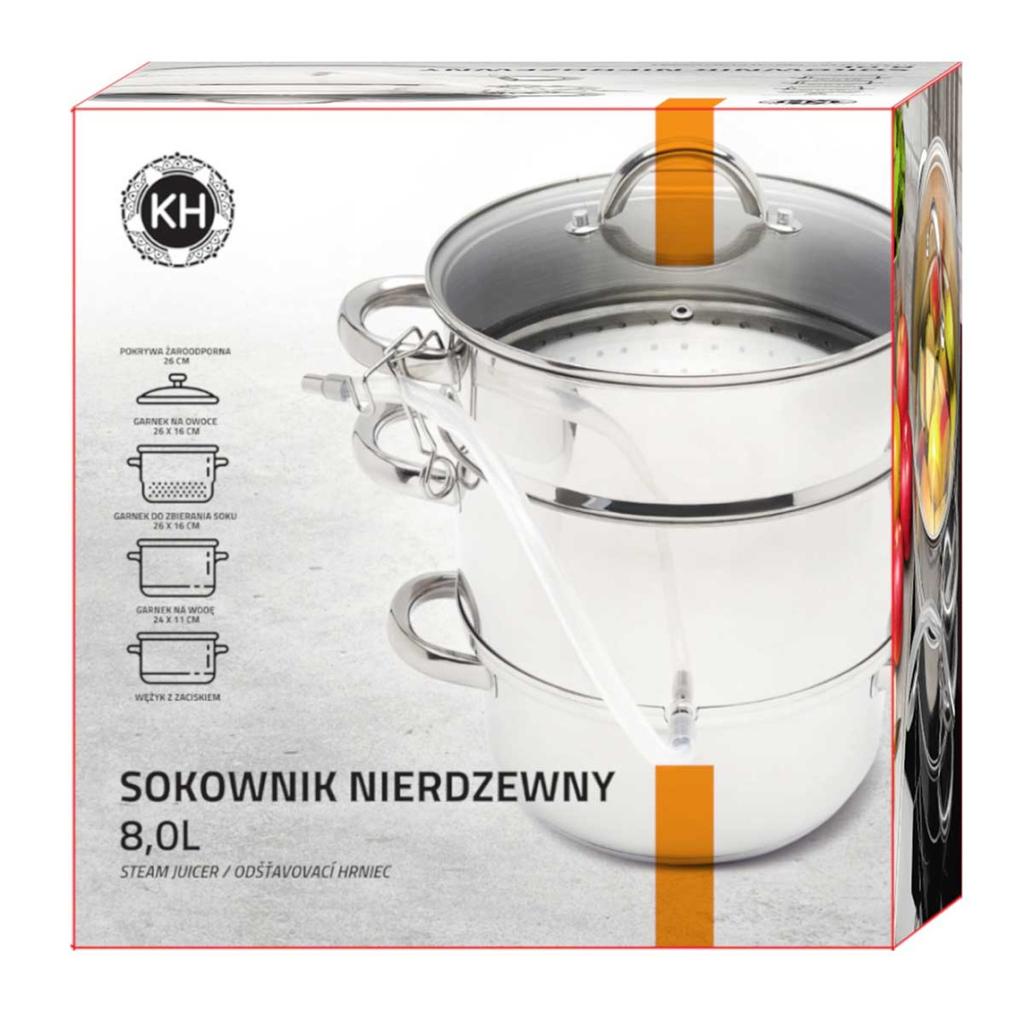 Juicer 8L Induction Home Made Juice Pot Konighoffer