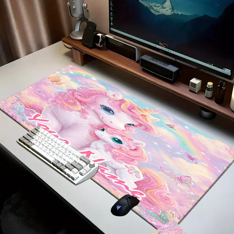 1PC Custom Name Unicorn Dreams: Rainbow Connection Mouse pad, keyboard and mouse desk pad, for computer notebook  Birthday Gift For Any Room Or Office