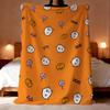 Cute J-Joke Bear Throw Lightweight 240g Flannel Blanket Soft Skin-friendly for Summer Cooling