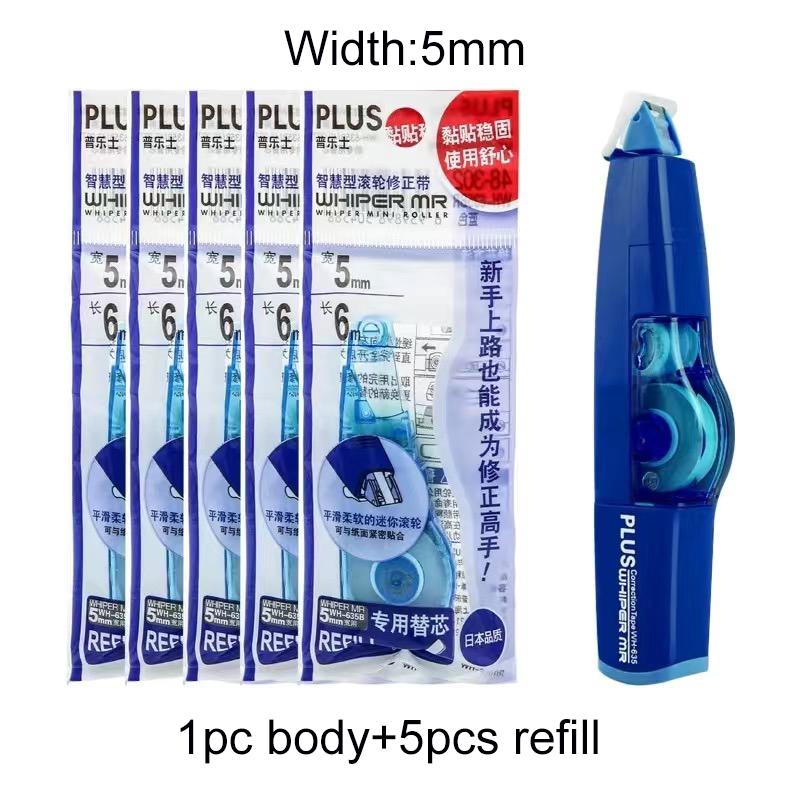 6M PLUS Correction Tape Replaceable Refills Stationery Correction Tool White Out Correction Students Gift Office School Supplies