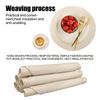 6Pcs Round Table Mat and Cup Coasters Set Woven Ramie Placemats Anti Slip Dining Placemats Non-Slip Tableware Bowl Pads Kitchen