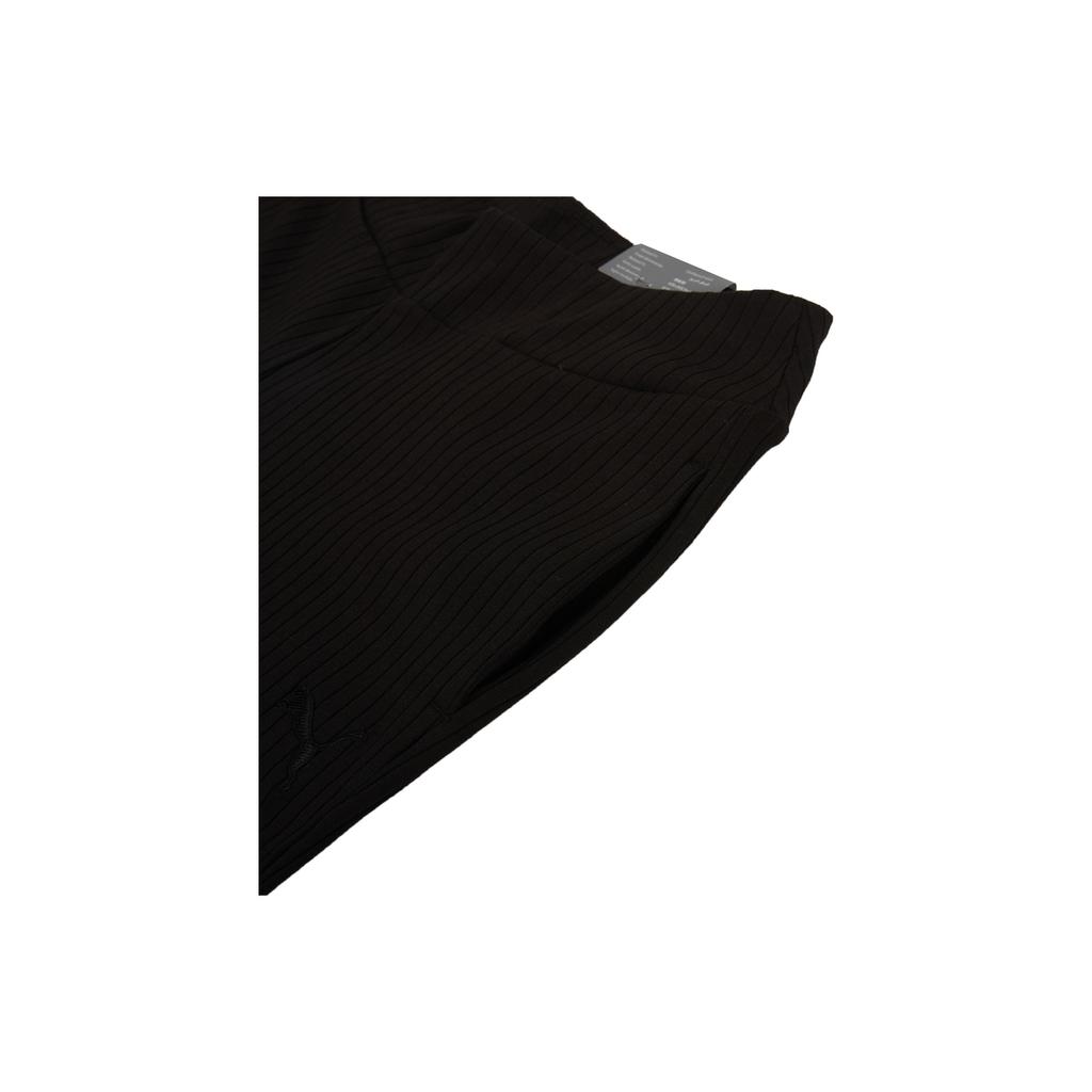 Puma Sports Casual Straight-Leg Knit Pants Women Bottoms Black 847689-01