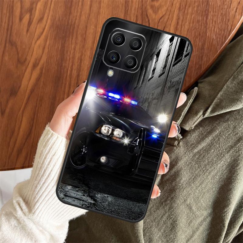 Police Cars Light At Night Case For Samsung Galaxy M14 M34 M54 M12 M32 M52 M15 M11 M13 M06 M16 M36 M56 M31 M53 M35 M55
