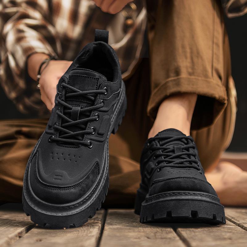 Herbst Außen Nische Design Sinn Business Casual Lederschuhe Trendig Küche Schmutzabweisend Wasserdicht Arbeitsschutzschuhe