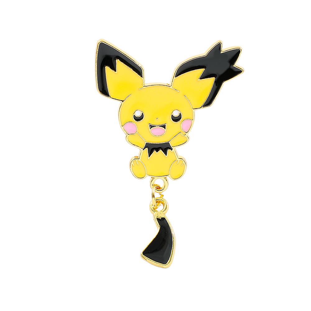 Emaille-Anstecker Set - Niedliche Pikachu Schiggy Glumanda Anstecknadeln für Rucksäcke, Jacken - Anime Cartoon Abzeichen Geschenk für Fans