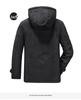 Men's Fleece-Lined Winter Coat - Thick, Casual, Multi-Pocket, Mid-Length Jacket for Middle-Aged and Elderly