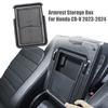 Armrest Storage Box for Honda CR-V 2023 2024,Center Console Organizer Tray with Sliding Cover,Interior Accessories Car Secondary Storage