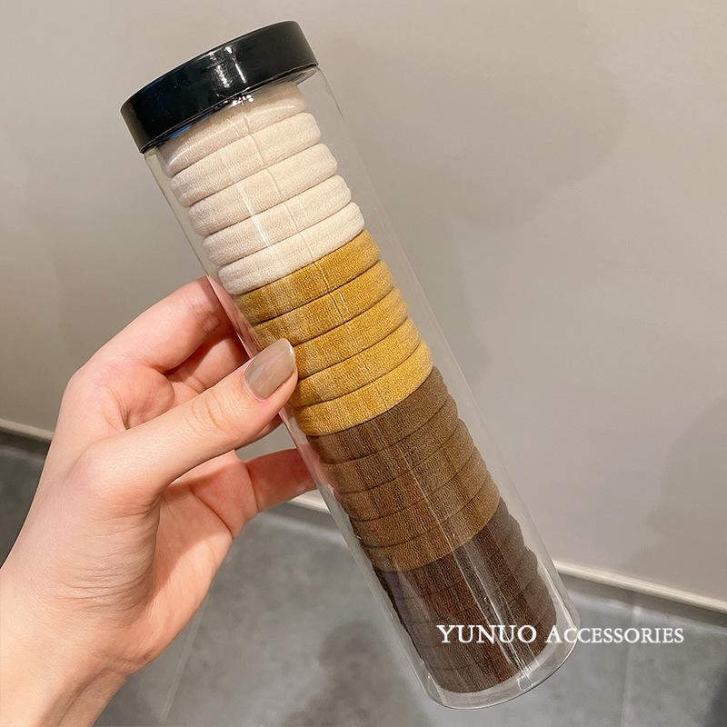 20 Canned High-elasticity Hair Ties, Seamless Rubber Bands, Women's Hair Ties, No Hair Damage, No Hair Band or Hair Tie