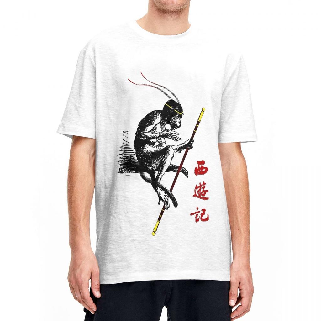 Men T Shirt Black Myth Game T Shirts Hip Hop Journey to the West Summer Tees Y2K Fun Casual Cotton Clothing Birthday Present
