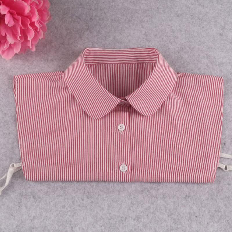 Dünner gestreifter falscher Kragen Abnehmbare Stehkragen Bluse Top Stehkragen für Frauen Mädchen Dekorative Gastgeschenke